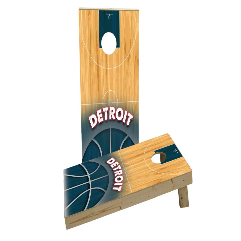 Basketball Detroit Custom Cornhole Board Game Set
