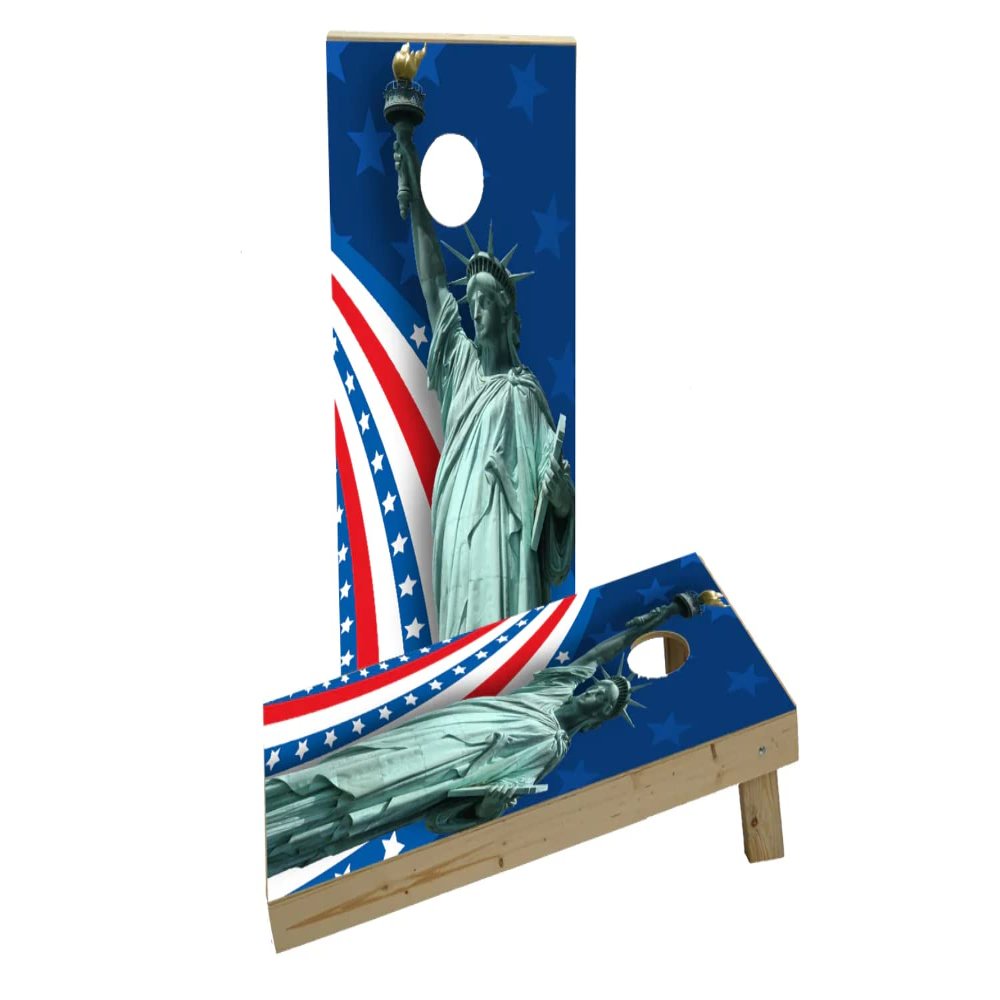 America Theme #1 Custom Cornhole Board Game Set