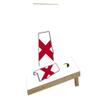 Alabama State Flag Outline (White Background) Custom Cornhole Board Game Set view 1
