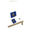Pennsylvania State Flag Outline (White Background) Custom Cornhole Board Game Set view 1