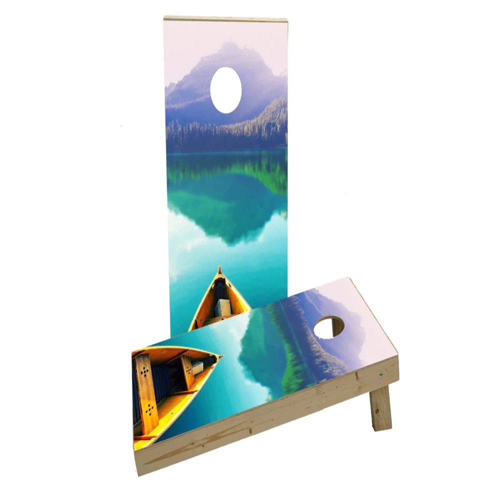 Boat Custom Cornhole Board Game Set