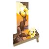 Torn Sunrise Buck with Wood Slat Background Custom Cornhole Board Game Set view 1