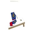 Georgia State Flag Outline (White Background) Custom Cornhole Board Game Set view 1
