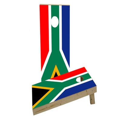 South Africa National Flag Custom Cornhole Board Game Set
