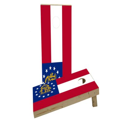 Georgia State Flag Custom Cornhole Board Game Set