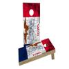 Worn State (Iowa) Flag Custom Cornhole Board Game Set view 1