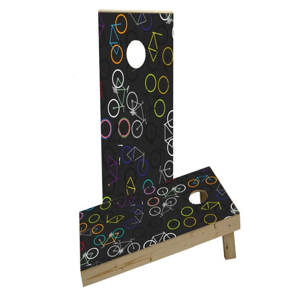 Bikes Custom Cornhole Board Game Set