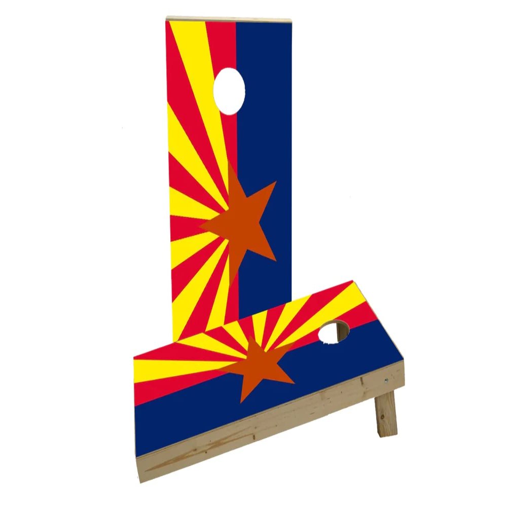 Arizona State Flag Custom Cornhole Board Game Set