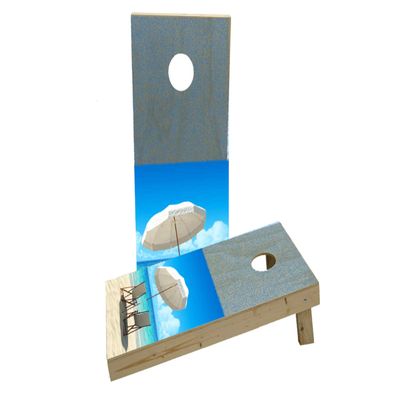 Beach #2 Custom Cornhole Board Game Set