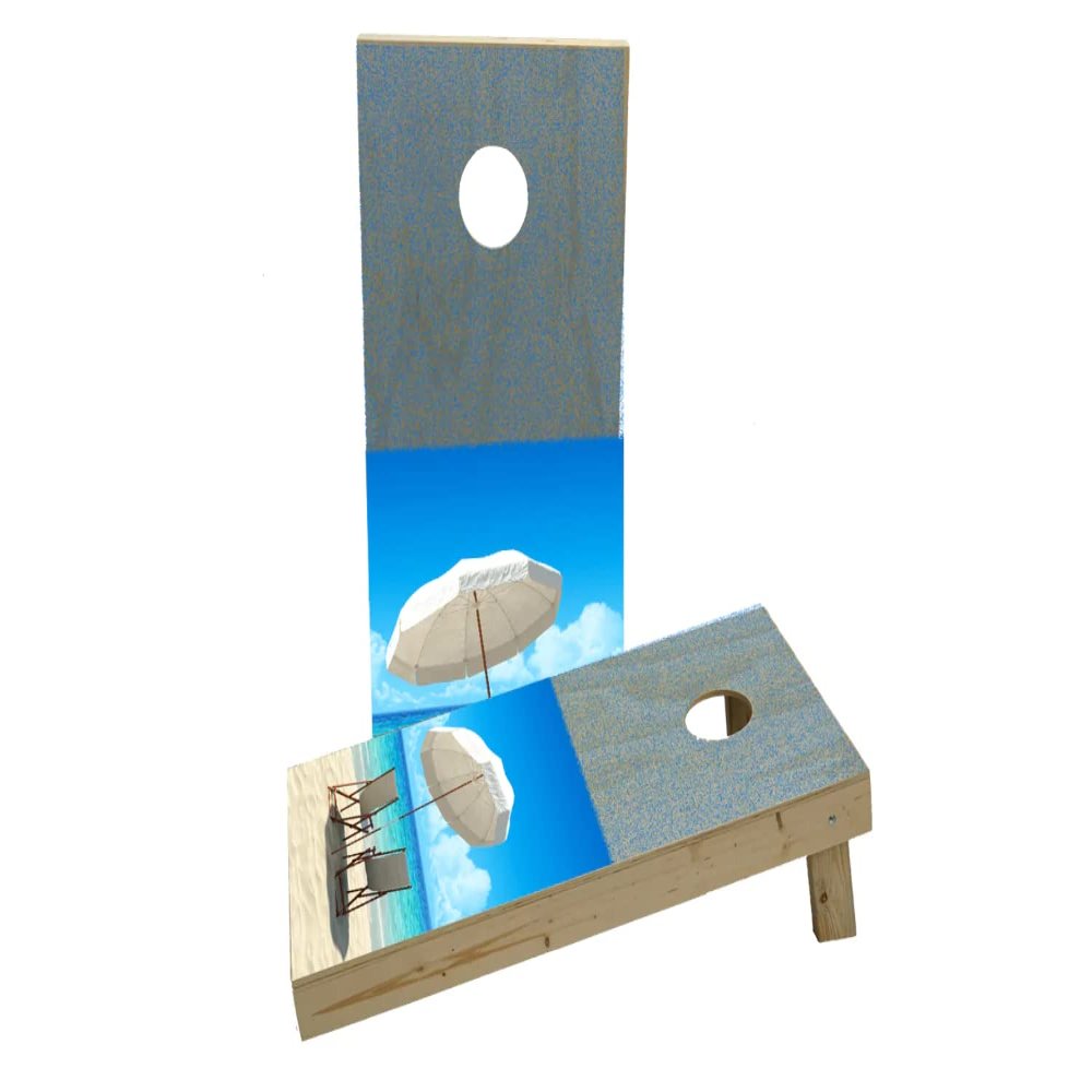 Beach #2 Custom Cornhole Board Game Set