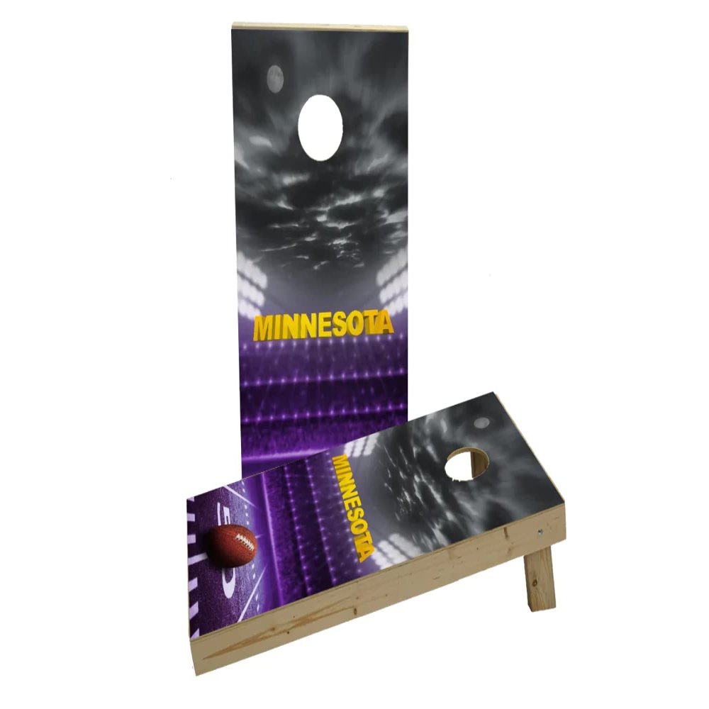 Minnesota Football Themed Custom Cornhole Board Game Set