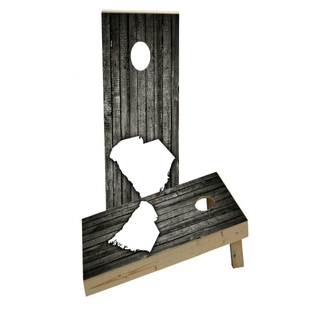 Wood Slat (South Carolina) Theme Custom Cornhole Board Game Set