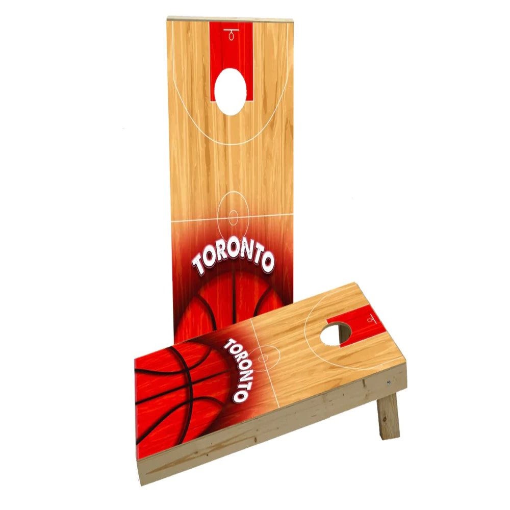 Basketball Toronto Custom Cornhole Board Game Set