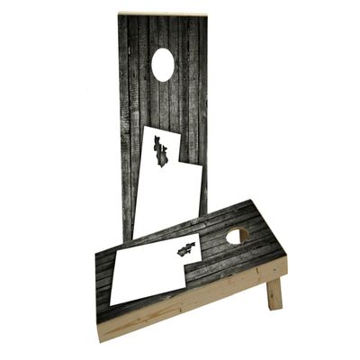 Wood Slat (Utah) Theme Custom Cornhole Board Game Set