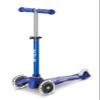 Micro Kickboard | Mini Deluxe LED | Three-Wheeled | Lean-to-Steer Swiss-Designed Micro Scooter | Motion-Activated Light-Up Wheels | Toddlers & Children Ages 2-5 (Blue/White) view 1
