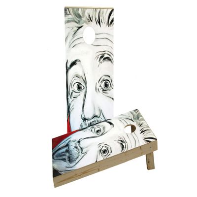 Artistic Einstein Custom Cornhole Board Game Set