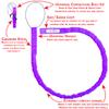 TowWhee - The Original Bike Bungee Tow Rope for Kids | MTB & Cycling Stretch Pull Strap for Riding Further with Your Child | (Kids Original Purple Connect Strap) - Made in The USA view 3