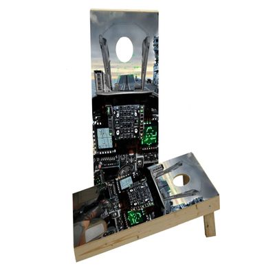 Cockpit Custom Cornhole Board Game Set
