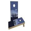 Navy Carrier on The Open Ocean Custom Cornhole Board Game Set view 1