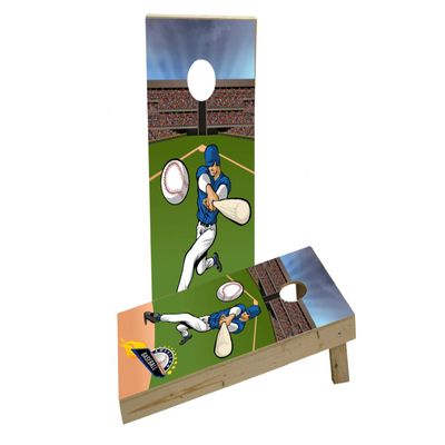 Baseball #3 Custom Cornhole Board Game Set