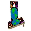 Gay Pride Rainbow People Around The Earth Custom Cornhole Board Game Set view 1