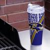 Rico Industries NFL Football Baltimore Ravens 24oz Acrylic Tumbler with Hinged Lid view 2