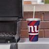 Rico Industries NFL Football New York Giants NFL Football Team 16oz Clear Tumbler W/Straw view 2