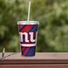 Rico Industries NFL Football New York Giants NFL Football Team 16oz Clear Tumbler W/Straw view 3