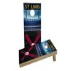 St. Louis Baseball Themed Custom Cornhole Board Game Set view 1