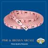Country Brook Design - Pink and Brown Argyle Photo Quality Polyester (1/2 Inch, 50 Yards) view 2