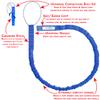 TowWhee - Winter/All-Season Connect Strap Bike Bungee Tow Rope for Bikes, E-Bikes,Skiing | MTB & Cycling Stretch Pull Strap (Winter/All Season Blue Connect Strap) - Made in The USA view 3