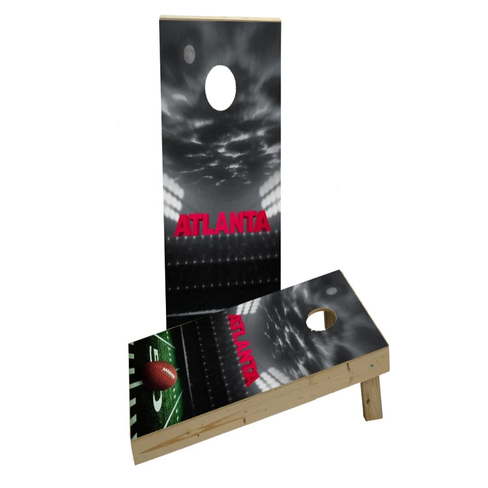 Atlanta Football Themed Custom Cornhole Board Game Set
