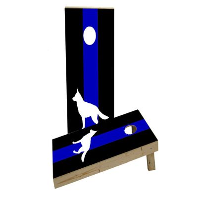 Blue Line K9 Custom Cornhole Board Game Set