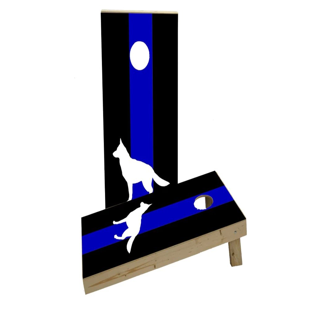 Blue Line K9 Custom Cornhole Board Game Set