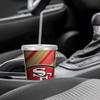 Rico Industries NFL Football San Francisco 49ers NFL Football Team 16oz Clear Tumbler W/Straw view 4