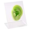 GatherTOOL 1PC Silicone Ear Model with Clear Board Professional Practice Piercings Tools Earring Display Can Be Reused for Jewelry (Color : Green Left) view 1