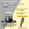 SkyBound Boogie Bounce Elite Foldable Mini Trampoline.Fitness Rebounder with Adjustable T-Bar Handle - Exercise Trampoline for Adult - Fitness Trampoline for Workout Trainer view 2
