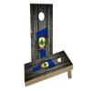 Wood Slate State Flag & Map (Vermont) Custom Cornhole Board Game Set view 1