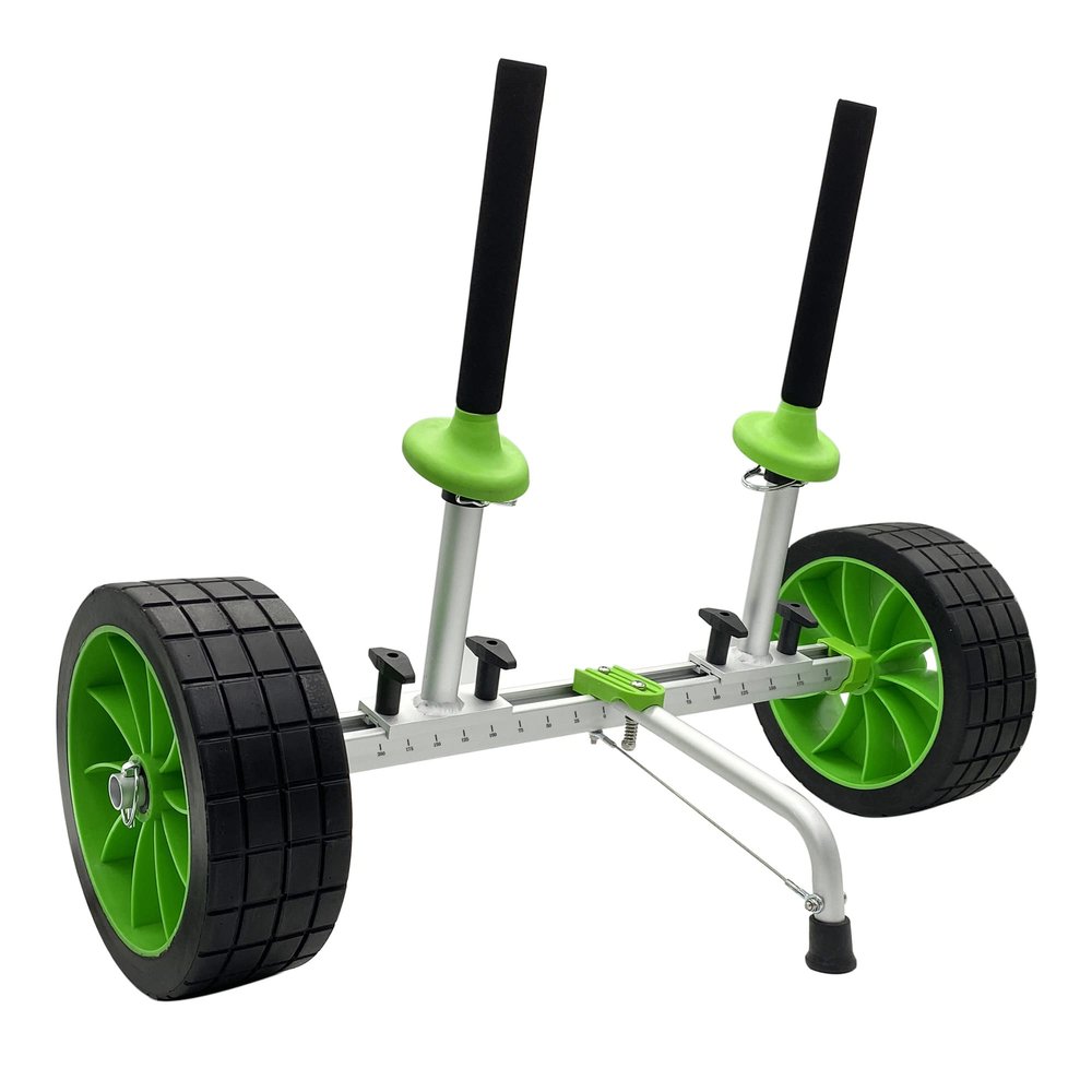 Codinter Kayak Cart, Sit-On-Top Kayak Cart Dolly Scupper Kayak Trolley with 10 All Terrain Airless Wheels for Scupper Holes Plug-in Kayaks