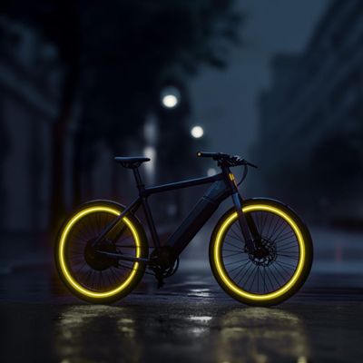 customTAYLOR33 Yellow/Gold High Intensity Grade Reflective Copyrighted Safety Rim Tapes - (Must Select Your Rim Size) (14" (TIRE Size, for Small Bicycles/eBikes))