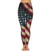 Bagea-Ka American Flag USA Pattern High Waisted Leggings for Women Yoga Pants with Pocket Workout Sports Athletic view 2