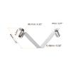 HARFINGTON 5pcs Double Button Kayak Paddle Snap Spring Clip 40mm x 5.7mm 65Mn Spring Steel V-Shaped Hollow Lift Telescopic Locking Tube Pole Clips for Tent Umbrella Camping,Silver Tone view 2