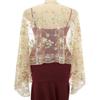 EASEDAILY Women's 1920s Shawls and Wraps for Evening Party Dress Sparkling Sequin Deco Wedding Scarf for Bride