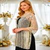 EASEDAILY Women's 1920s Shawls and Wraps for Evening Party Dress Sparkling Sequin Deco Wedding Scarf for Bride view 4