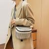 Mily Women Girls Glitter Rhinestone Tassel Crossbody Shoulder Purse Leather Fanny Pack Rivet Chest Bag Fashion Waist Bag view 3