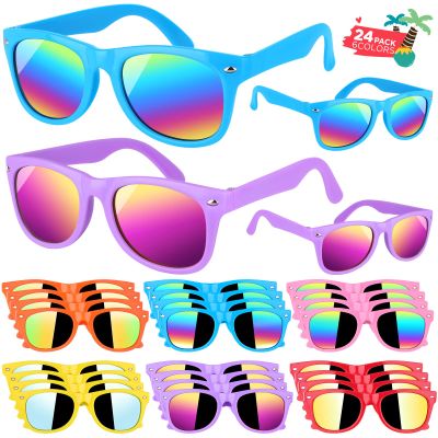 GINMIC Kids sunglasses Party Favors, 24Pack Kids, Boys and Girls Sunglasses Bulk Age 3-8 with UV400 Protection,Party Favors For Kids, Birthday Classroom Goodie Bags Party Supplies