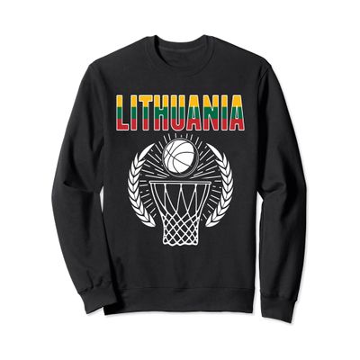 Lithuania Basketball Fans Jersey Lithuanian Sport Supporters Sweatshirt