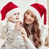 Christmas Santa Knit Hat for Kids Baby Beanie Winter Hat Family Matching Xmas Party Knitted Hat Red White view 4