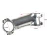 ZECHAO Mountain Bike Stem,Aluminium Alloy 31.8 * 28.6mm 6070/80/90/100/110/120/130mm Polished Silver Mountain Road Bike Handlebar Stem Bike Stem (Color : 7 Degree, Size : 70mm) view 2