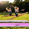 6.6 ft Double faced Inflatable Gym Mats 4'' Thick Air Mat Tumble Track for home/gymnastics/cheer/tumbling view 4